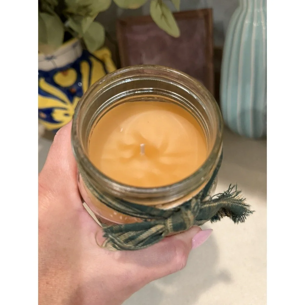 Thompson's Candle Co Apple Dumpling Mason Jar Candles Tennessee Smoky Mountains